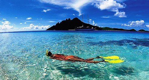 Swimming in Fiji