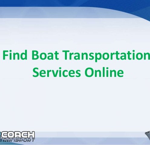 Find Boat Transportation