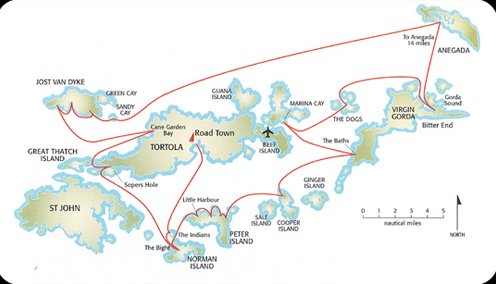 Yacht Charter Map