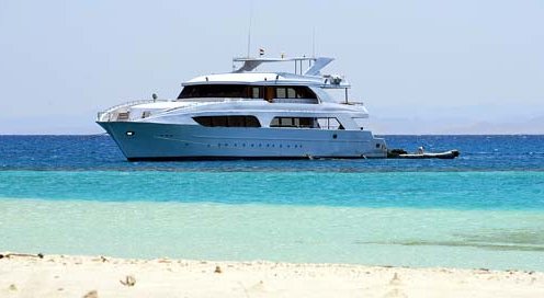 Charter Yacht at Anchor in