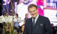 Actor Hugh Bonneville within London Boat Show.