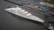 Azzam, thought to be the world’s largest yacht, launched.